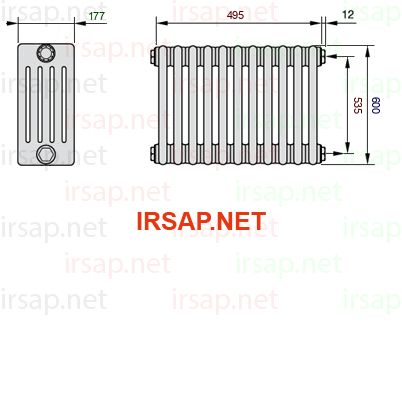 Радиатор IRSAP Tesi 50600/11 T02 CL 01